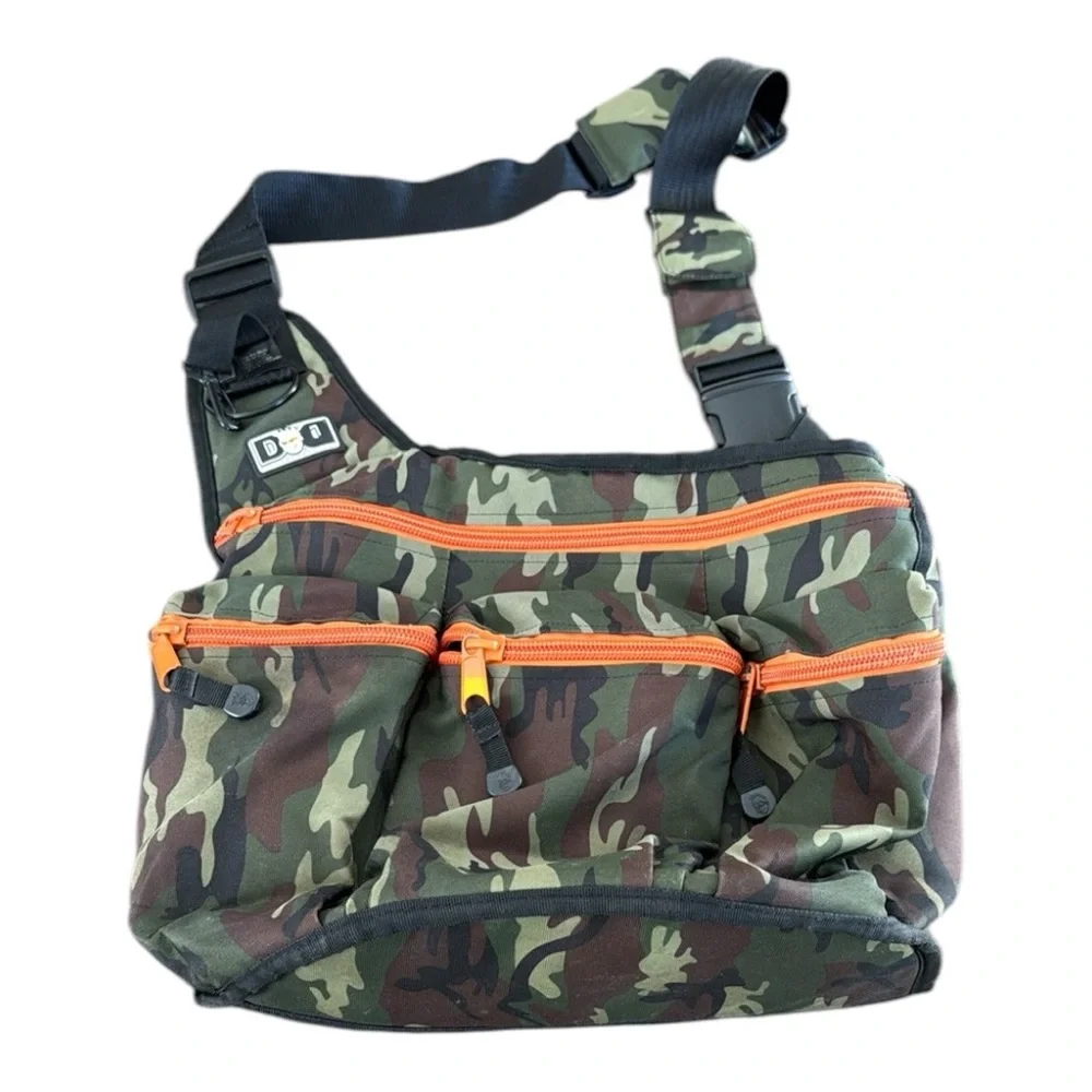 Diaper Dude Camo Dads Men Unisex Crossbody Messenger Multi-Pocket Diaper Bag